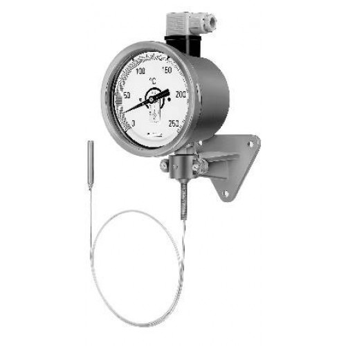 Rueger thermometer with electric contact