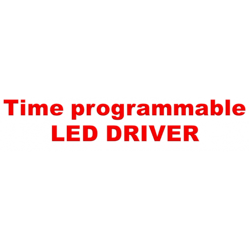 LED street light with TIME PROGRAMMABLE DIMMING driver